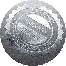 Silver foil finish